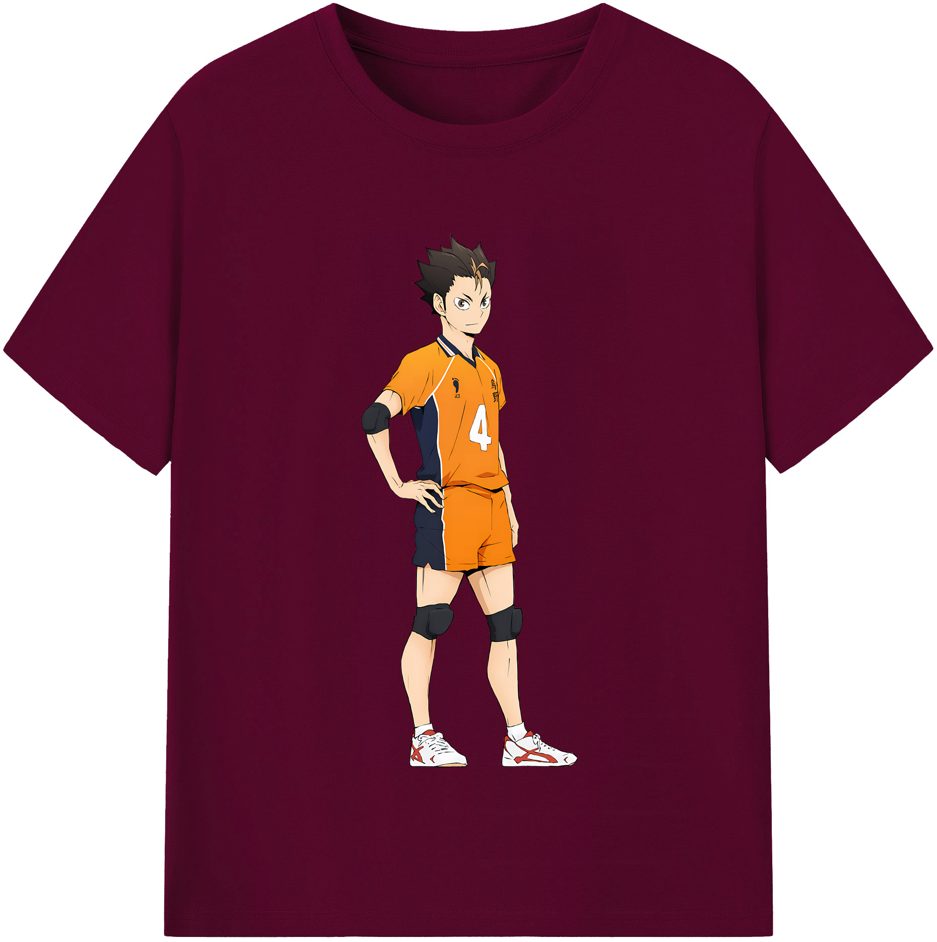 （画像用） ハイキュー!! Haikyu!! レディースカジュアルプリントTシャツ（綿100％）